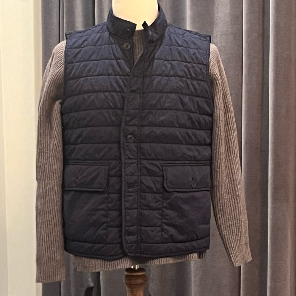 Peter Millar Navy Quilted Vest